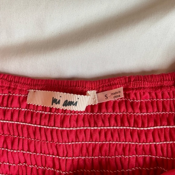 Miami Coral Spagetti Strap Wrap Dress Size Small - Picture 3 of 5